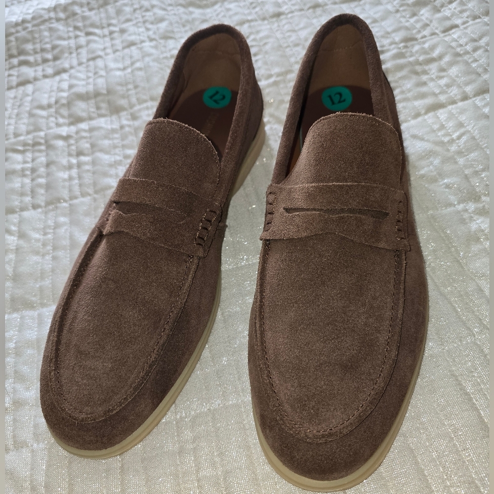 Cushionaire Classic Brown Suede Slip-On Loafers - NWOT
